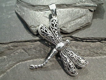 Sterling Silver Dragonfly Pendant