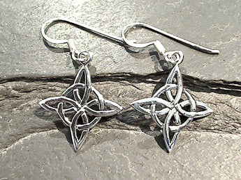 Sterling Silver Celtic Star Earrings