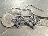 Sterling Silver Celtic Star Earrings