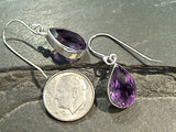 Amethyst, Sterling Silver Earrings