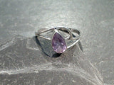 Size 7 Amethyst, Sterling Silver Ring