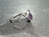 Size 8 Amethyst, Sterling Silver Ring