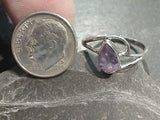 Size 7 Amethyst, Sterling Silver Ring