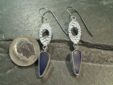 Sea Glass, Sterling Silver Earrings