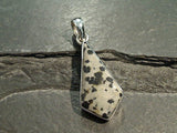 Dalmatian Jasper, Sterling Silver Small Pendant