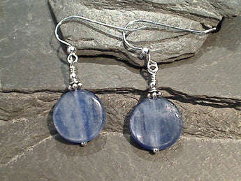 Kyanite, Sterling Silver Earrings