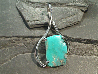 Turquoise, Sterling Silver Pendant