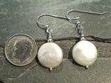 Coin Pearl, Sterling Silver Earrings