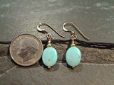 Amazonite, Gold Filled Earrings