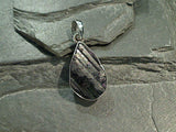 Rough Tourmaline, Sterling Silver Pendant