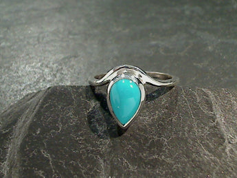 Size 6.25 Turquoise, Sterling Silver Ring