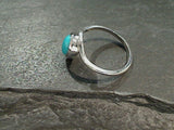 Size 7 Turquoise, Sterling Silver Ring