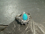 Size 6 Turquoise, Sterling Silver Ring