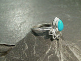 Size 8 Turquoise, Sterling Silver Ring
