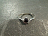 Size 5 Black Onyx, Sterling Silver Ring