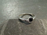 Size 6 Black Onyx, Sterling Silver Ring