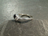 Size 5 Black Onyx, Sterling Silver Ring