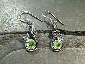 Peridot, Sterling Silver Earrings
