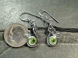 Peridot, Sterling Silver Earrings