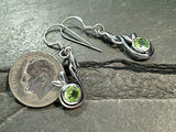 Peridot, Sterling Silver Earrings