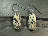 Dalmatian Jasper, Sterling Silver Earrings