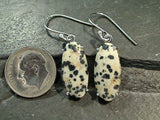 Dalmatian Jasper, Sterling Silver Earrings