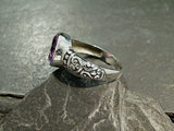 Size 8 Amethyst, Sterling Silver Ring