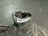 Size 10 Larimar, Sterling Silver Ring