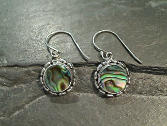 Abalone, Sterling Silver Earrings