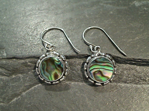 Abalone, Sterling Silver Earrings