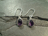 Amethyst, Sterling Silver Earrings