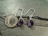 Amethyst, Sterling Silver Earrings