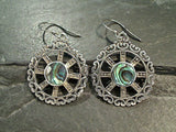 Abalone, Sterling Silver Earrings