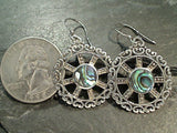 Abalone, Sterling Silver Earrings