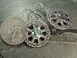 Abalone, Sterling Silver Earrings