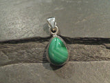 Malachite, Sterling Silver Small Pendant