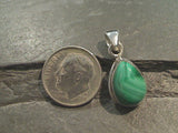 Malachite, Sterling Silver Small Pendant
