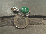 Malachite, Sterling Silver Small Pendant