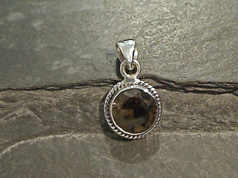 Smokey Quartz, Sterling Silver Small Pendant