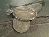 Laguna Lace Agate, Sterling Silver Pendant