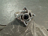 Size 6.5 Black Onyx, Sterling Silver Ring