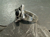 Size 6.5 Black Onyx, Sterling Silver Ring