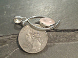 Rose Quartz, Sterling Silver Pendant