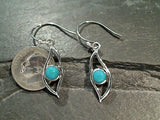 Turquoise, Sterling Silver Earrings