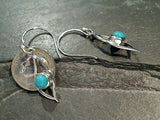 Turquoise, Sterling Silver Earrings