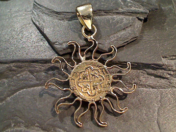 Treasure Coin Replica, Alchemia Sun Pendant