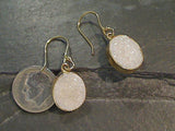 White Druzy, Alchemia Earrings