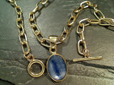 24" Gold Tone 6.5mm Paper Clip Chain - Toggle Clasp