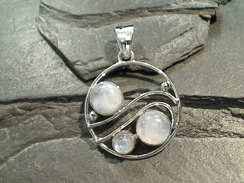 Moonstone, Sterling Silver Pendant