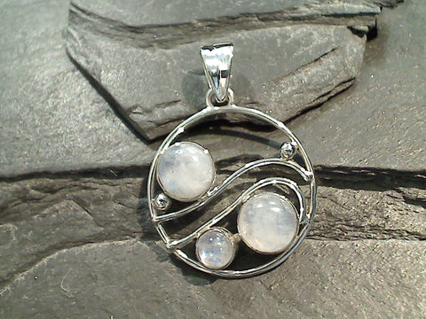 Moonstone, Sterling Silver Pendant